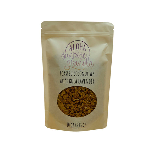 Toasted Coconut w/Ali’i Kula Lavender Small-Batch Granola - Aloha Sunrise Granola